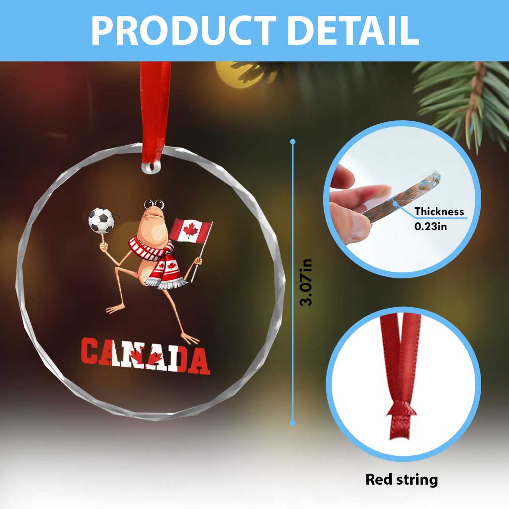 Funny Marcus The Worm Crystal Glass Ornament Canadian Pride Soccer Gift TS12 Print Your Wear