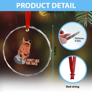 Funny Marcus The Worm Crystal Glass Ornament I Dont Like This Rock Meme TS11 Print Your Wear