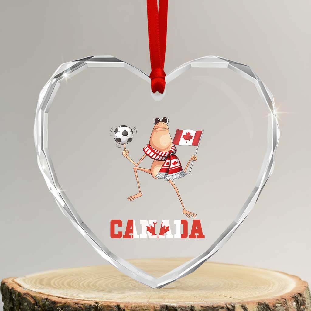 Funny Marcus The Worm Heart Crystal Glass Ornament Canadian Pride Soccer Gift TS12 Transparent Glass 3'' Heart Print Your Wear