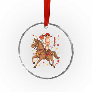 Funny Marcus The Worm Lunar New Year Crystal Glass Ornament Viral Meme TS12 Print Your Wear