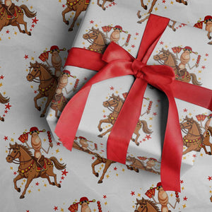 Funny Marcus The Worm Lunar New Year Wrapping Paper Roll Viral Meme TS12 White Print Your Wear