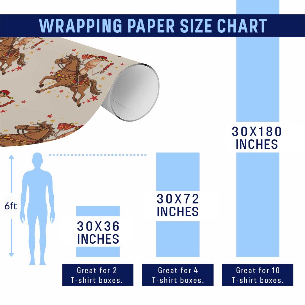 Funny Marcus The Worm Lunar New Year Wrapping Paper Roll Viral Meme TS12 Print Your Wear