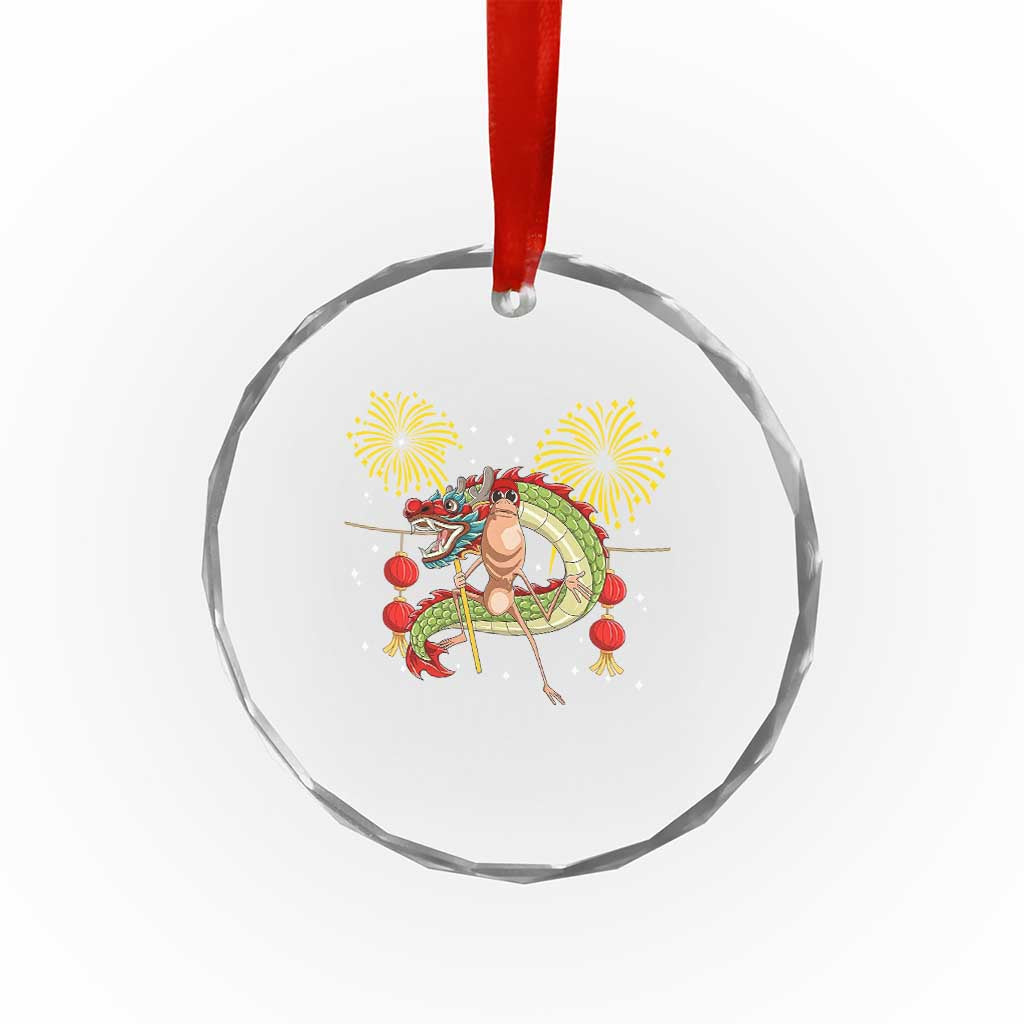 Funny Marcus The Worm Meme Crystal Glass Ornament Viral Lunar New Year TS12 Print Your Wear