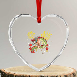 Funny Marcus The Worm Meme Heart Crystal Glass Ornament Viral Lunar New Year TS12 Transparent Glass 3'' Heart Print Your Wear