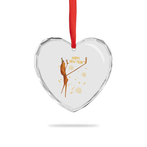 Funny Marcus The Worm New Year Heart Crystal Glass Ornament Happy New Year NYE Party Firework TS11 Print Your Wear