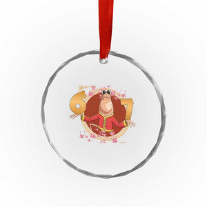 Funny Marcus The Worm Six Seven Lunar New Year Meme Crystal Glass Ornament TS12 Print Your Wear