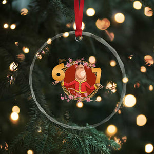 Funny Marcus The Worm Six Seven Lunar New Year Meme Crystal Glass Ornament TS12 Print Your Wear