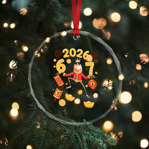 Funny Marcus The Worm Six Seven Meme Crystal Glass Ornament Lunar New Year 2026 Gift TS12 Print Your Wear