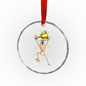 Funny Marcus The Worm Soccer Champion Crystal Glass Ornament Soccer Lover TS12 Print Your Wear