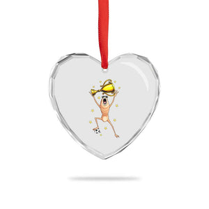 Funny Marcus The Worm Soccer Champion Heart Crystal Glass Ornament Soccer Lover TS12 Print Your Wear
