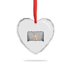 Funny Marcus The Worm Soccer Goalkeeper Gift Heart Crystal Glass Ornament TS12 Print Your Wear