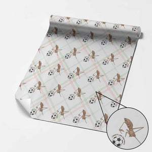 Funny Marcus The Worm Soccer Lover Wrapping Paper Roll I Do Not Like This Ball TS12 Christmas Plaid Print Your Wear