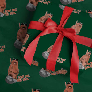 Funny Marcus The Worm Wrapping Paper Roll I Dont Like This Rock Meme TS11 Green Print Your Wear