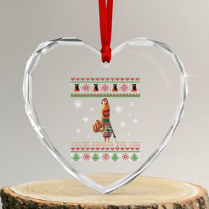 Funny Marcus The Worm You Are Ruining The Vibe Heart Crystal Glass Ornament Ugly Christmas Gift TS12 Transparent Glass 3'' Heart Print Your Wear