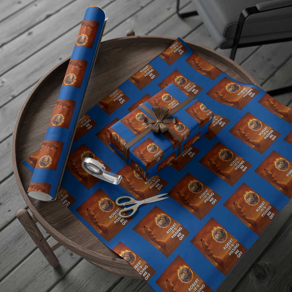 Funny Marcus Wrapping Paper Roll Robert Its Pissing Me Off Worm Meme TS11 Blue Print Your Wear