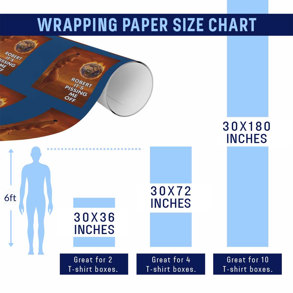 Funny Marcus Wrapping Paper Roll Robert Its Pissing Me Off Worm Meme TS11 Print Your Wear