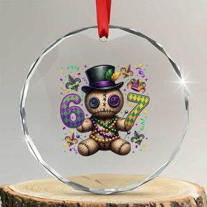 Funny Mardi Gras 67 Voodoo Doll Crystal Glass Ornament Fat Tuesday Six Seven Meme TS11 Transparent Glass 3'' Circle Print Your Wear