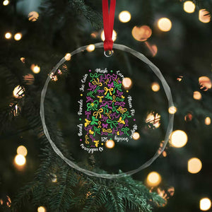 Funny Mardi Gras Alabama Map Coquette Bow Crystal Glass Ornament Moon Pie Carnival Joe Cain Beads TS11 Print Your Wear
