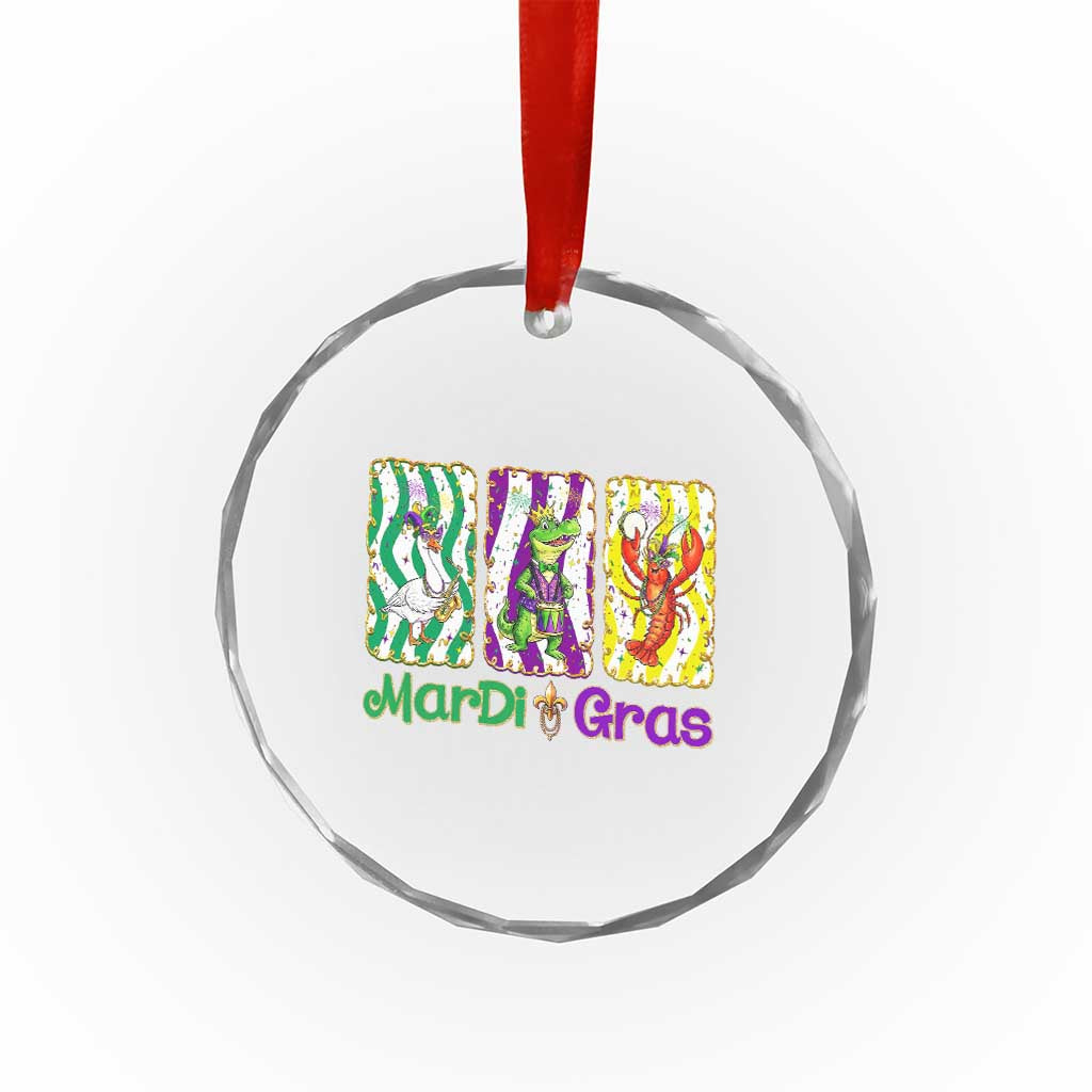 Funny Mardi Gras Animal Crystal Glass Ornament Alligator Crawfish Goose New Orleans Louisiana TS14 Print Your Wear