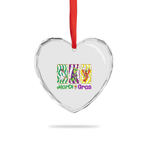Funny Mardi Gras Animal Heart Crystal Glass Ornament Alligator Crawfish Goose New Orleans Louisiana TS14 Print Your Wear