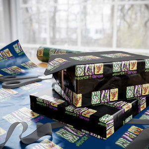 Funny Mardi Gras Animal Wrapping Paper Roll Alligator Crawfish Goose New Orleans Louisiana TS14 Black Print Your Wear