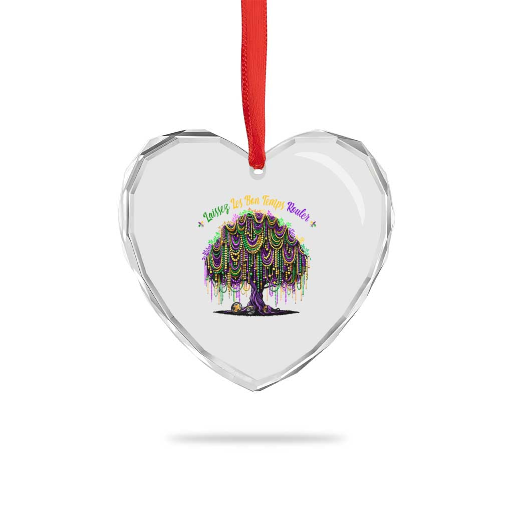Funny Mardi Gras Bead Tree Carnival New Orleans Coconut Heart Crystal Glass Ornament TS11 Print Your Wear