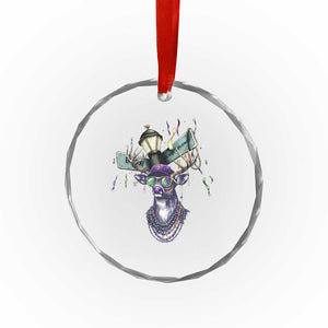 Funny Mardi Gras Mississippi Deer Crystal Glass Ornament Biloxi Ocean Springs Carnival TS11 Print Your Wear