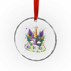 Funny Mardi Gras Princess Crystal Glass Ornament Unicorn Mask Party TS11 Print Your Wear