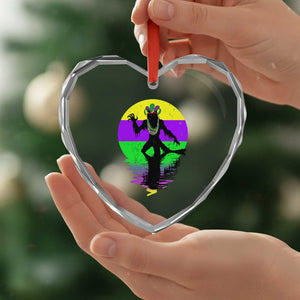Funny Mardi Gras Rougarou Heart Crystal Glass Ornament Beads Carnival Cryptids Of Louisiana TS11 Print Your Wear