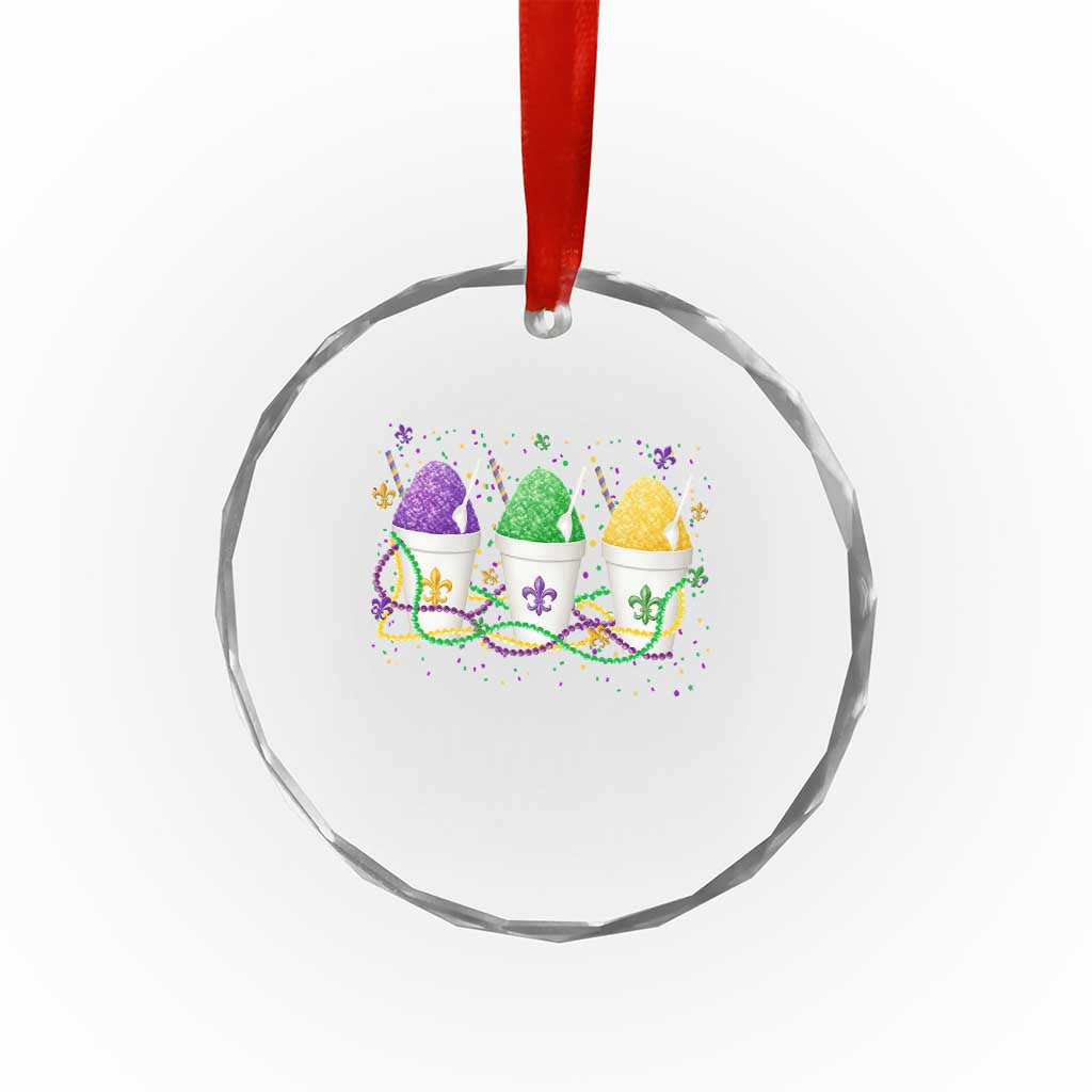 Funny Mardi Gras Snowballs Fat Tuesday Carnival Beads Crystal Glass Ornament TS11 Print Your Wear