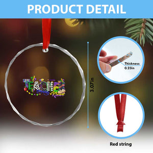 Funny Mardi Gras Teacher Krewe Crystal Glass Ornament Parade Carnival School Beads TS11 Print Your Wear