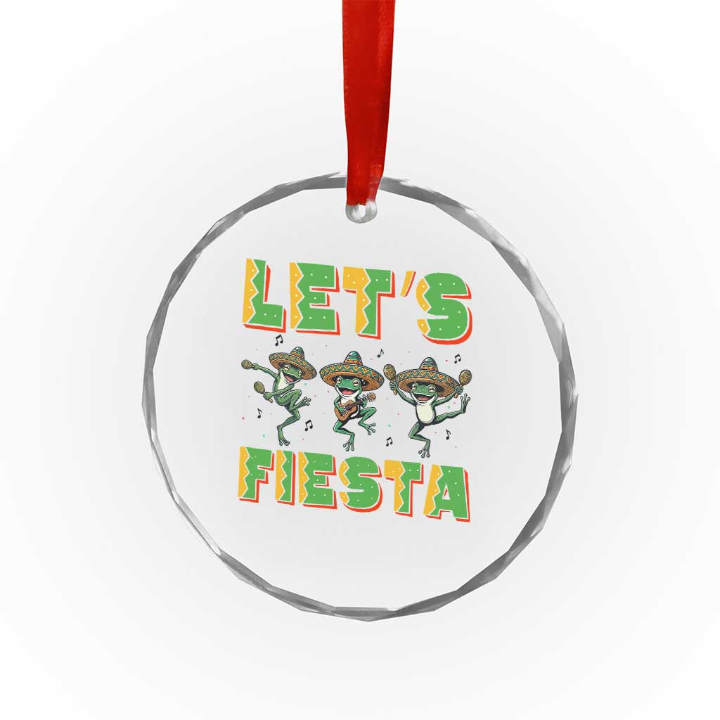 Funny Mariachi Frog Guitar Fiesta Crystal Glass Ornament Cinco De Mayo Gift TS12 Print Your Wear