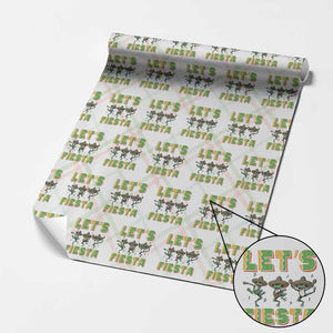 Funny Mariachi Frog Guitar Fiesta Wrapping Paper Roll Cinco De Mayo Gift TS12 Christmas Plaid Print Your Wear