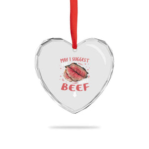 Funny May I Suggest The Roast Beef Heart Crystal Glass Ornament Embarrassing Inappropriate Adult Humor TS11 Print Your Wear