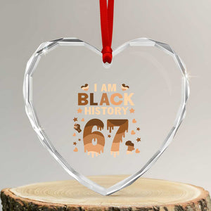 Funny Melanin Six Seven Meme Heart Crystal Glass Ornament African American Gift TS12 Transparent Glass 3'' Heart Print Your Wear