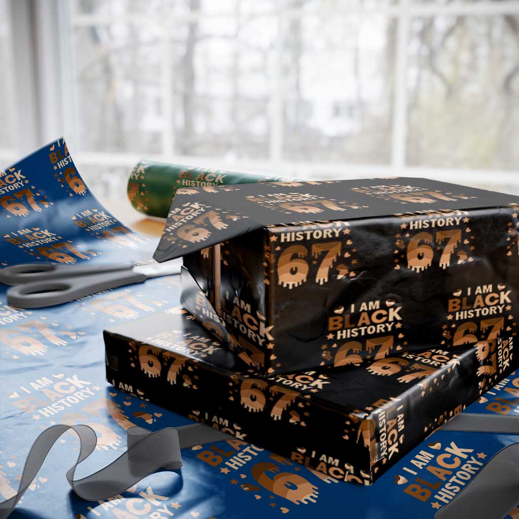 Funny Melanin Six Seven Meme Wrapping Paper Roll African American Gift TS12 Black Print Your Wear
