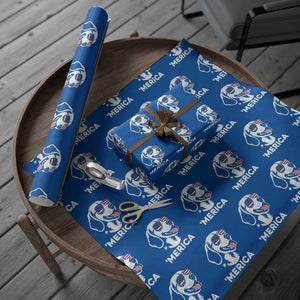 Funny Merica Beagle Lover 4th Of July Wrapping Paper Roll Patriotic Dog Gift