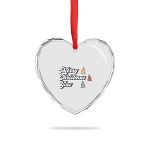 Funny Merry Christmas Yinz Pittsburgh Heart Crystal Glass Ornament TS09 Print Your Wear