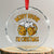Funny Merry Drunk I'm Xmas Crystal Glass Ornament Vintage Beer Mugs Xmas TS11 Transparent Glass 3'' Circle Print Your Wear