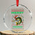 Funny Merry Fishmas Ugly Sweater Crystal Glass Ornament Fisherman Christmas Gift TS12 Transparent Glass 3'' Circle Print Your Wear
