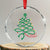 Funny Merry Xmas Nurse Crystal Glass Ornament Stethoscope Xmas Tree TS11 Transparent Glass 3'' Circle Print Your Wear