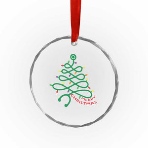 Funny Merry Xmas Nurse Crystal Glass Ornament Stethoscope Xmas Tree TS11 Print Your Wear