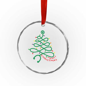 Funny Merry Xmas Nurse Crystal Glass Ornament Stethoscope Xmas Tree TS11 Print Your Wear