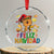 Funny Mexican Cat Christmas Crystal Glass Ornament Feliz Navidad Sombrero Kitty Xmas - Print Your Wear