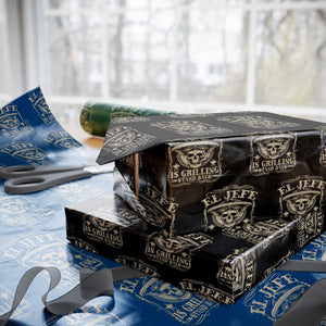 Funny Mexican Dad Wrapping Paper Roll El Jefe Grilling Stand Back TS10 Black Print Your Wear