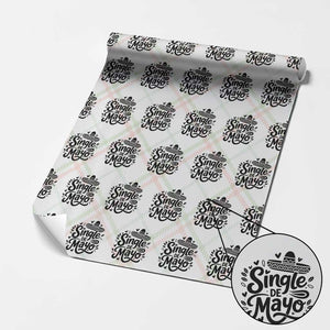 Funny Mexican Party Gift Wrapping Paper Roll Single De Mayo Squad TS12 Christmas Plaid Print Your Wear