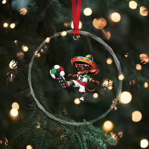Funny Mexican Xolo Dog Playing Soccer Crystal Glass Ornament Football Fan Gift TS12 Print Your Wear