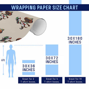 Funny Mexican Xolo Dog Playing Soccer Wrapping Paper Roll Football Fan Gift TS12 Print Your Wear