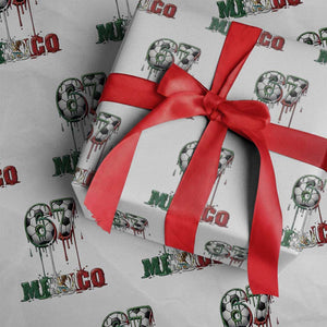 Funny Mexico Soccer 67 Meme Wrapping Paper Roll Chicano Soccer Lovers TS12 White Print Your Wear