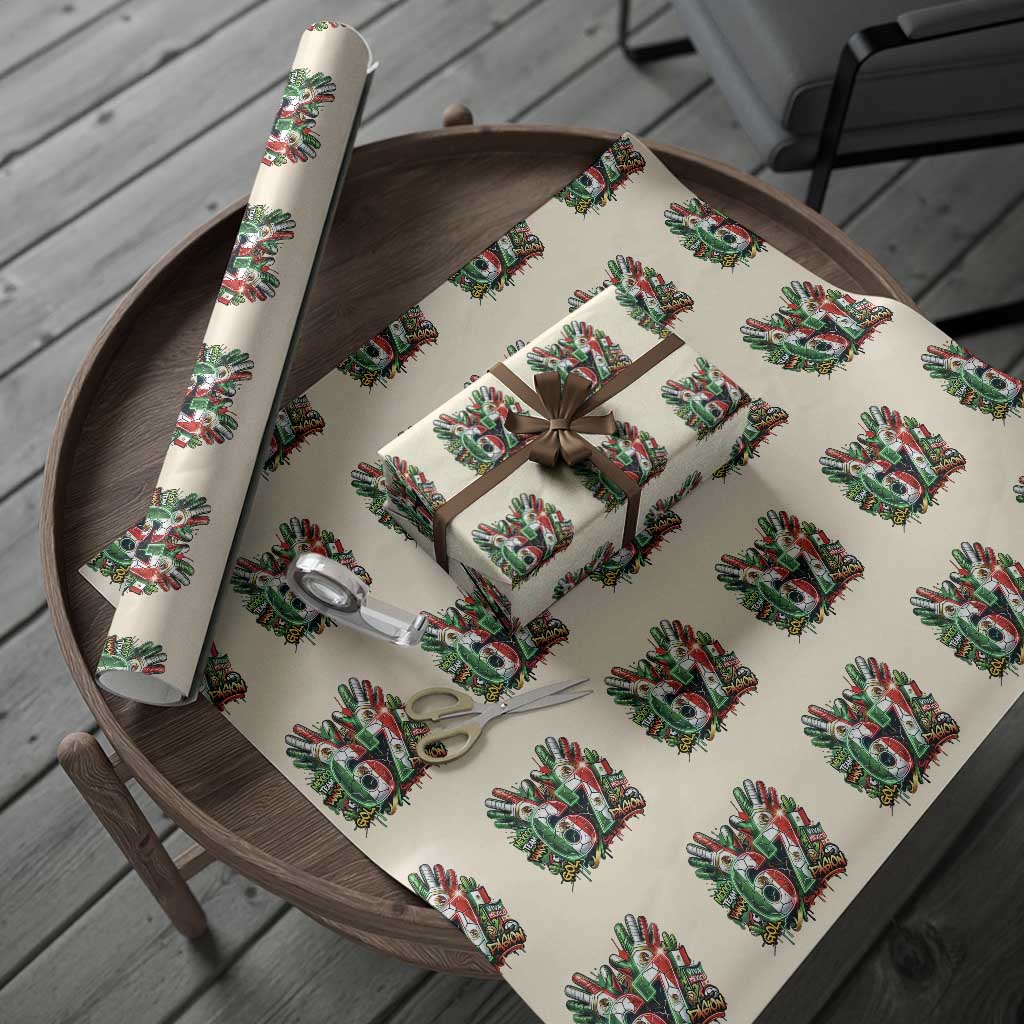 Funny Mexico Soccer Wrapping Paper Roll Six Seven Meme Trending Gift TS12 Beige Print Your Wear